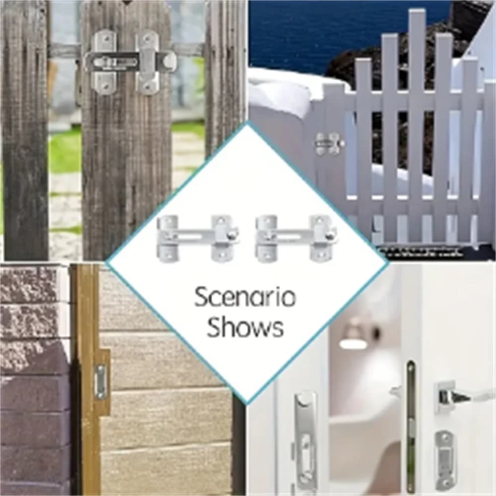 Verrous de porte coulissants en acier inoxydable