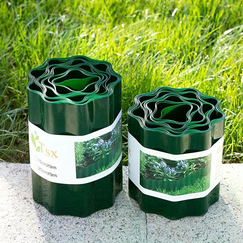 Bordure de jardin en plastique flexible pour pelouse