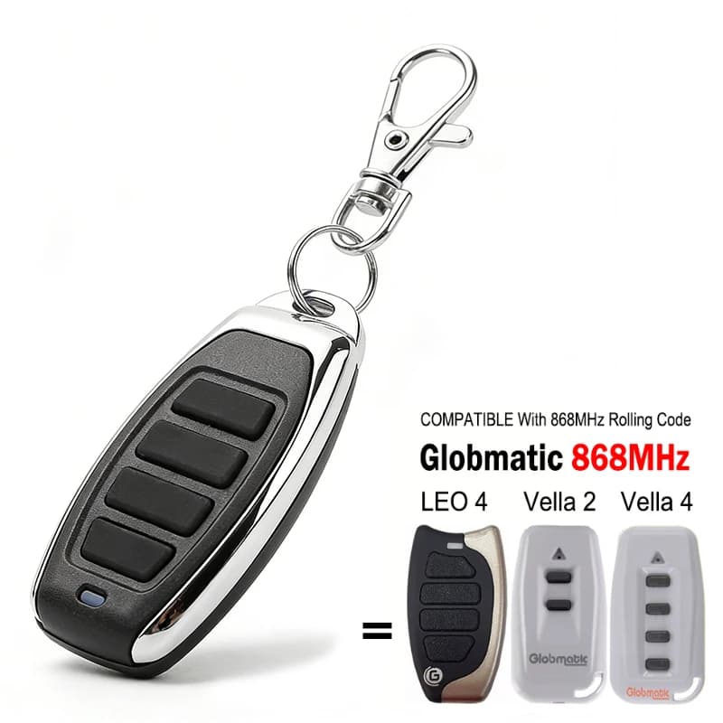 Пульт дистанционного управления для гаражных ворот Globmatic Vella 2 4 LEO 4 с плавающим кодом 868 МГц.