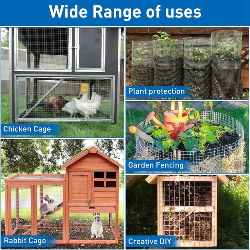 Grillage galvanisé - Pour la protection des animaux et des jardins