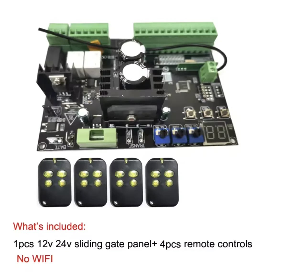 Unité de contrôleur d'ouverture de porte coulissante 12V 24Vdc