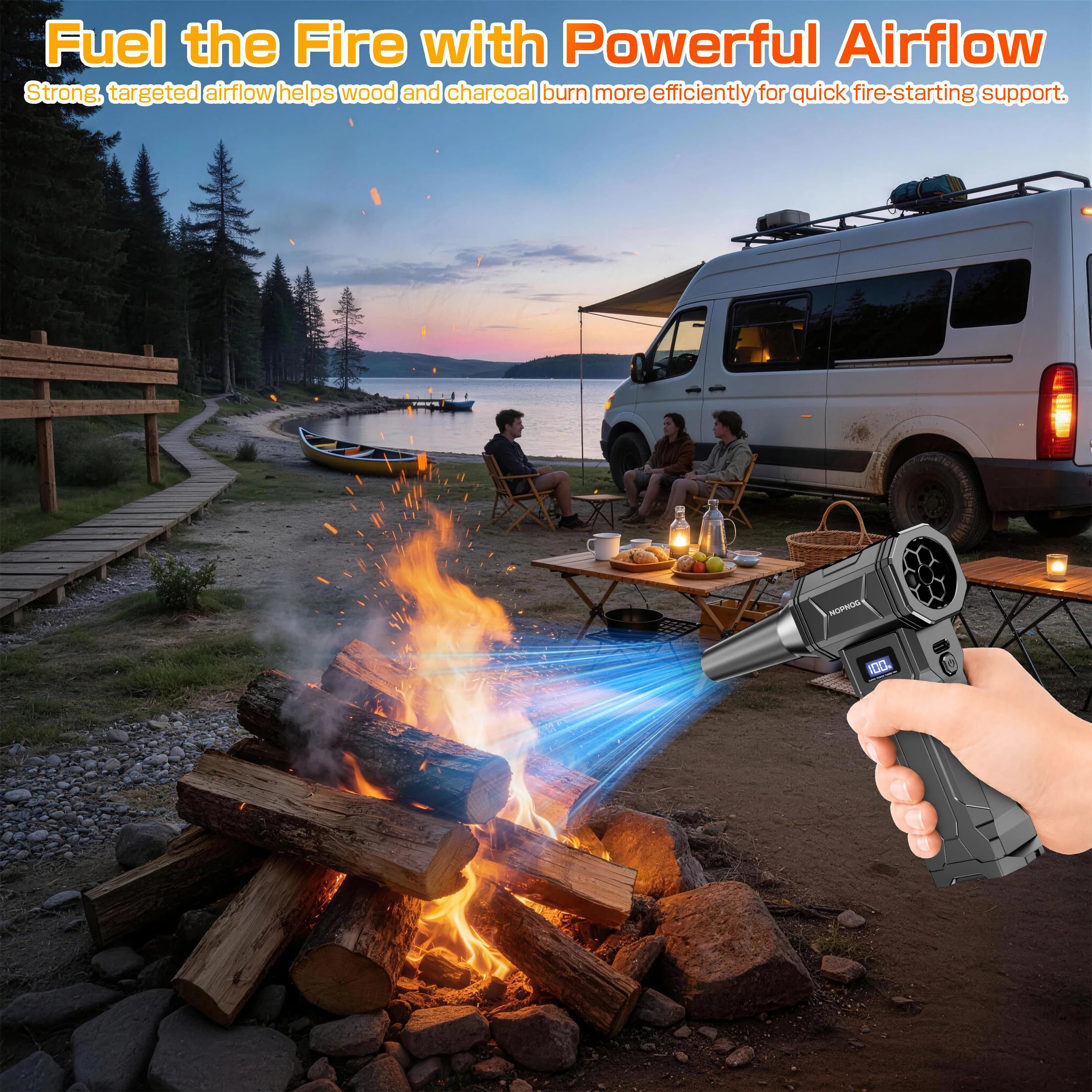 Souffleur d'air portable pour voiture, aspirateur turbo, ventilateur à jet puissant, outils de nettoyage et de soufflage, dépoussiéreur automobile, séche-cheveux