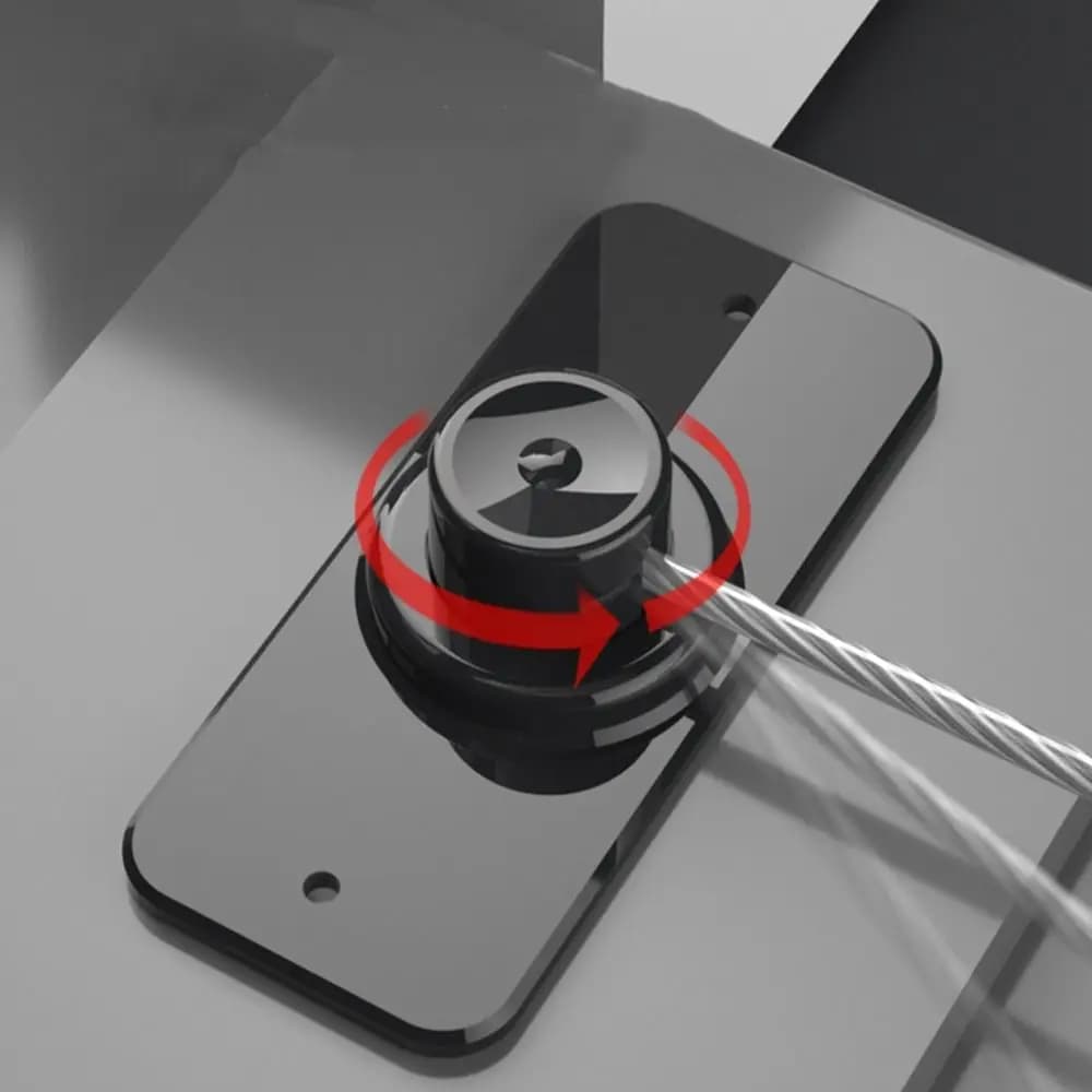 Serrure de fenêtre rotative en plastique avec clé