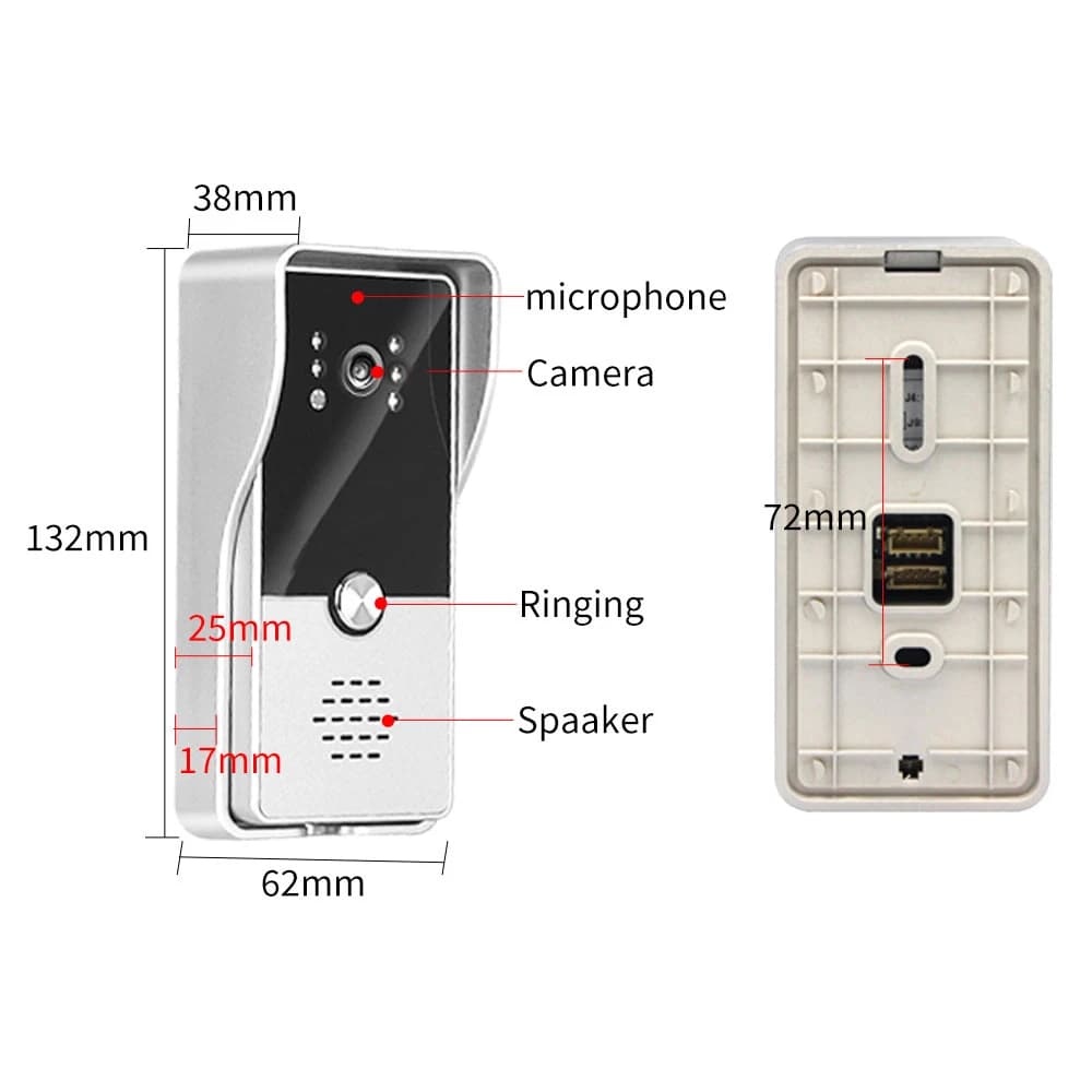 Système d'interphone vidéo filaire à 4 fils