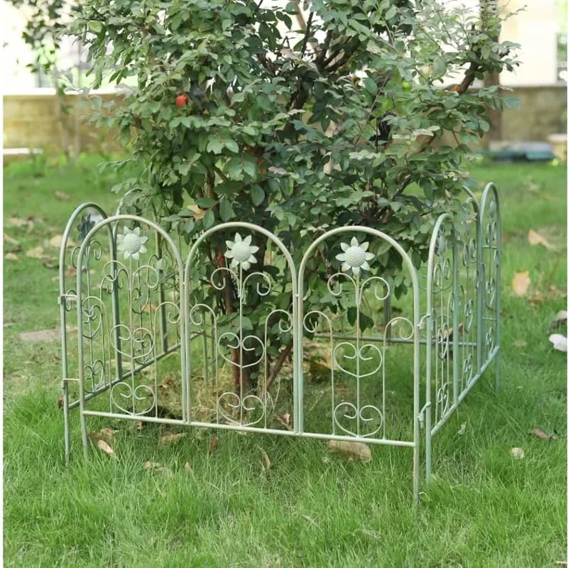 Clôture en fer de style européen Barrière pour plantes d'extérieur