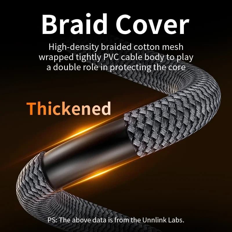 Unnlink DisplayPort câble DP 1.4 8K 60Hz 4K 165Hz tresse haute vitesse Compatible DP1.2 pour PC portable vers moniteur TV 1m 1.5m 2m 3m 5m