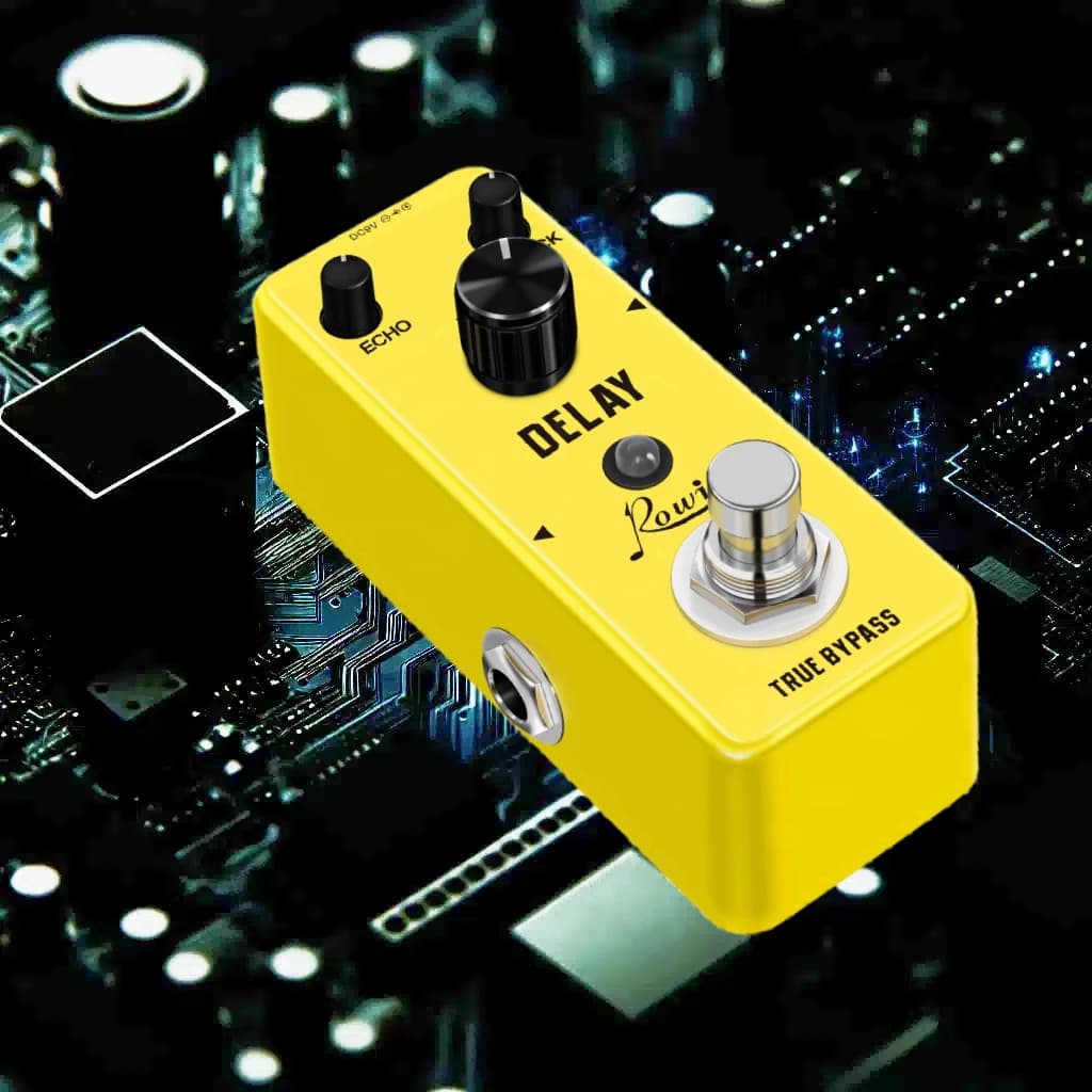 Meilleur Rowin bruit porte pédale guitare retard Chorus Vibrolo Phaser Flanger Booster égaliseur effets Fuzz métal Dist Blues Drive