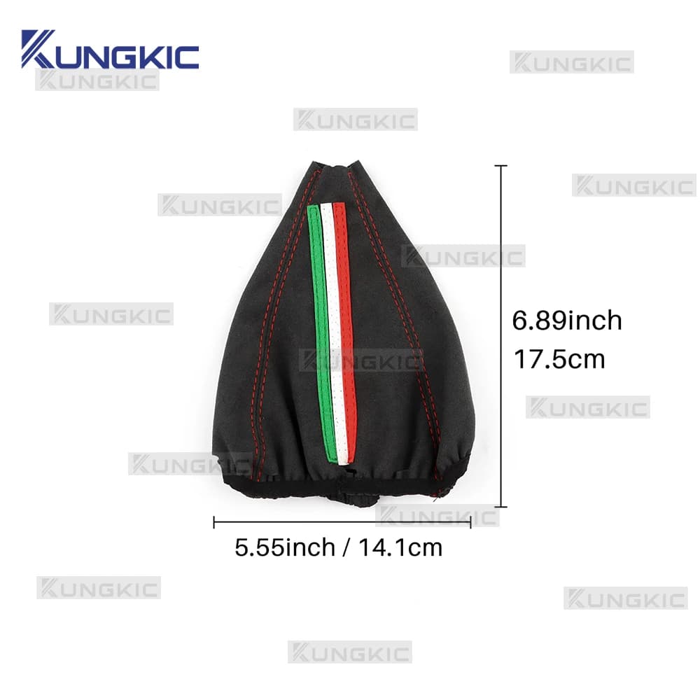 Housse de levier de vitesse en daim pour Fiat 500 2011-2024 Abarth 595 695 2016 2017 2018 2019 2020 2021 2022 2023 2024