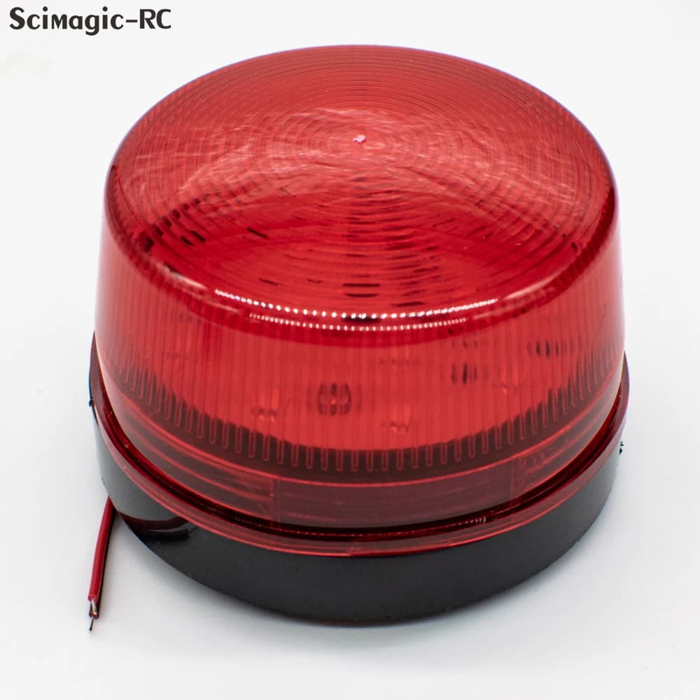 Lampe clignotante de signalisation à LED 12V ou 24V pour portail battant
