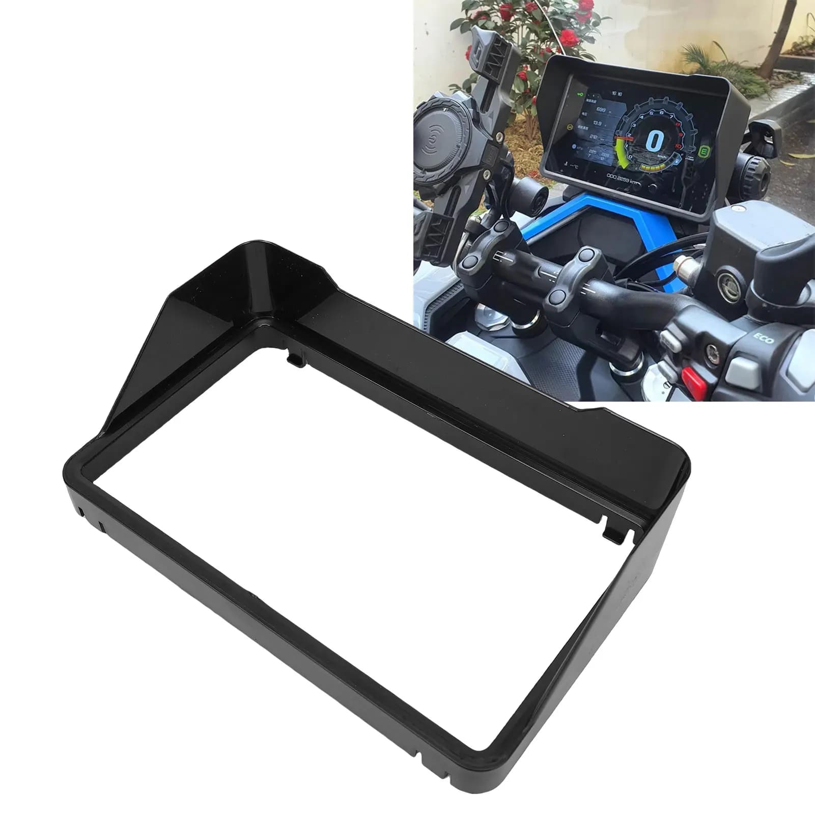 Pare-soleil pour écran d'instrument de moto, protection anti-éblouissement pour ZONTES 368G 2024-2026, pare-soleil pour compteur de vitesse