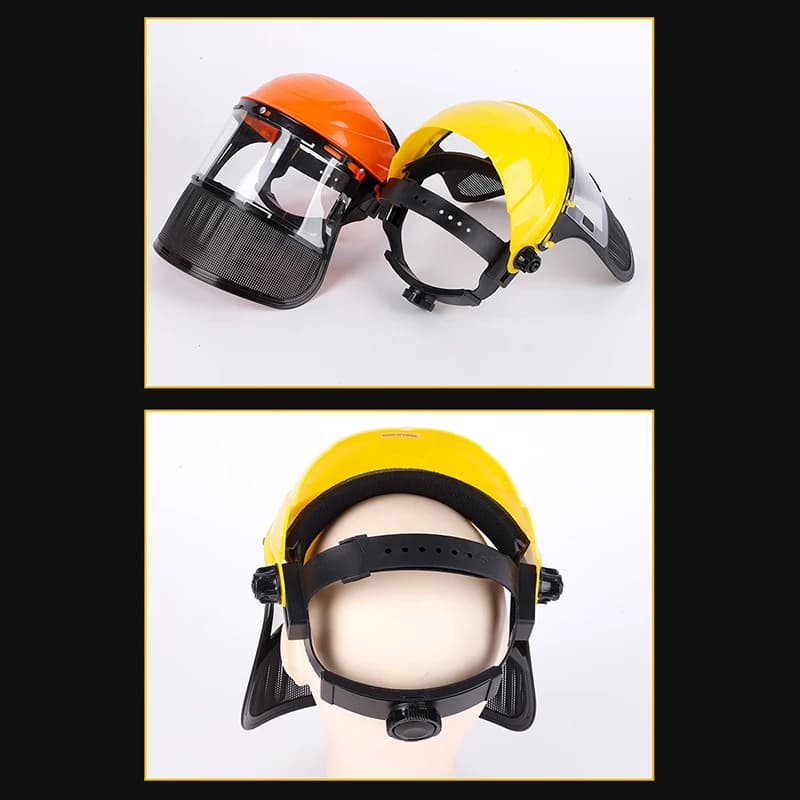 Casque de sécurité pour tondeuse Garden Enge, chapeau avec masque intégral en maille pour l'exploitation forestière, la débroussailleuse, la protection forestière