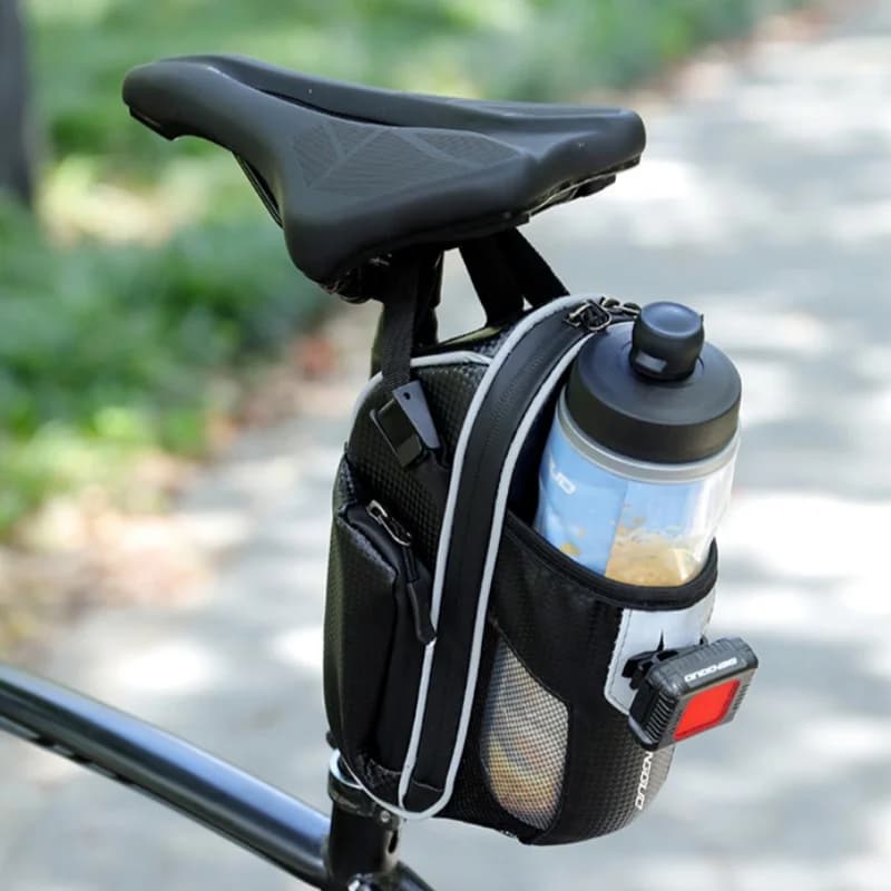 Sacoche de selle arrière pour vélo, sacoche de bidon d'eau, sacoche de selle pour VTT et vélo de route