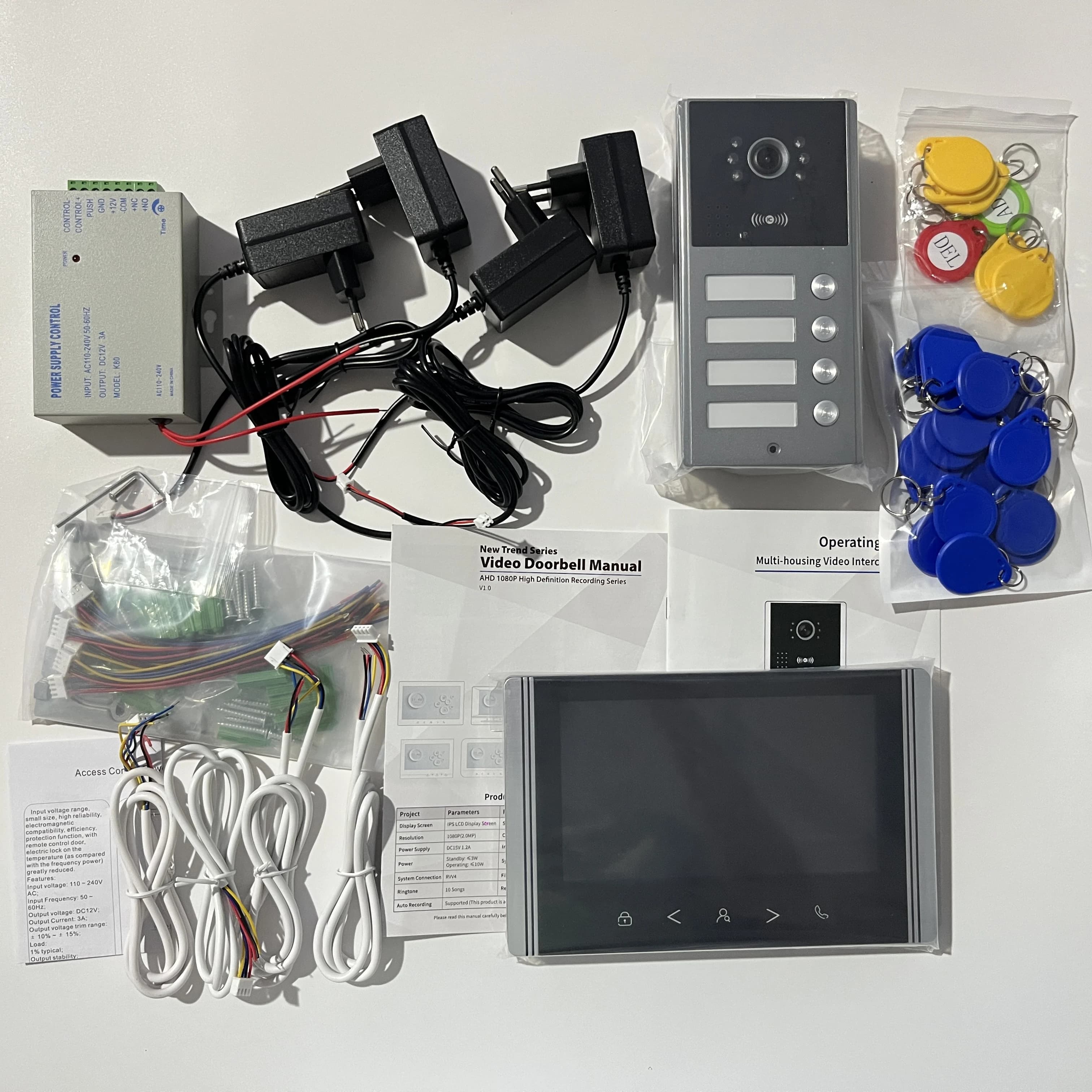 Interphone vidéo pour bâtiment d'appartement