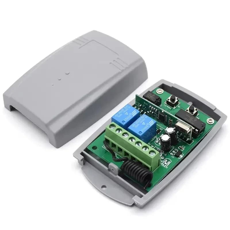 Commutateur intelligent de récepteur de porte de Garage, DC12V 24V 433.92MHz, commutateur émetteur à Code fixe et à Code roulant