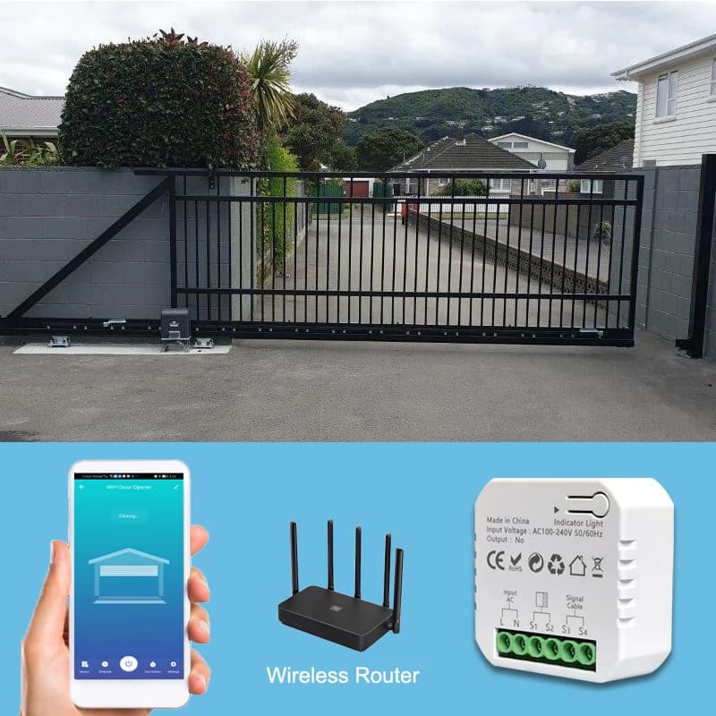 Ouvre-porte coulissant motorisé WiFi Smart Life