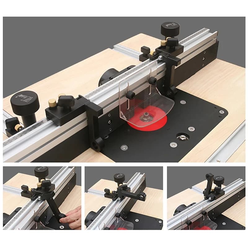 Clôture profilée en aluminium de 700mm avec rails en T à réglage fin
