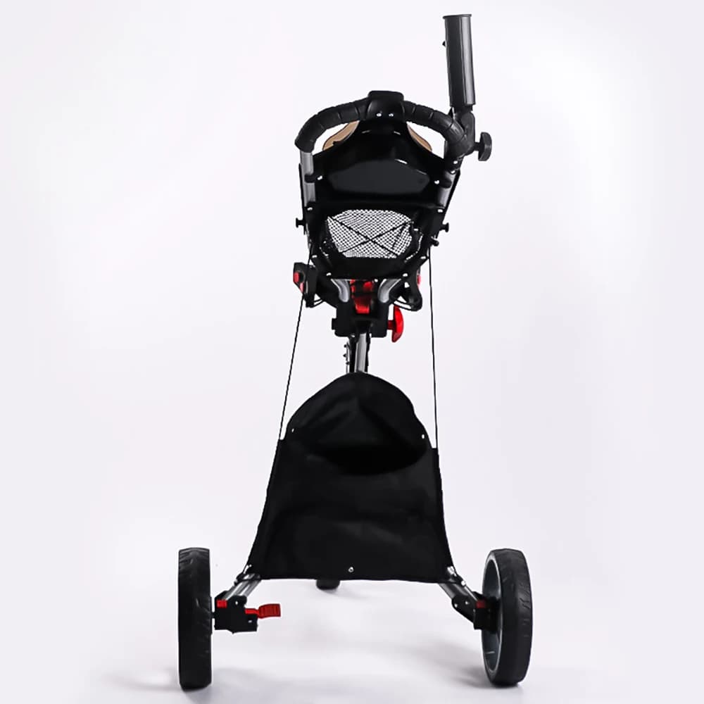 Chariot de golf pliable 2026 à 3 roues en aluminium, chariot de golf pliant léger, chariot de marche manuel multicolore pour le golf