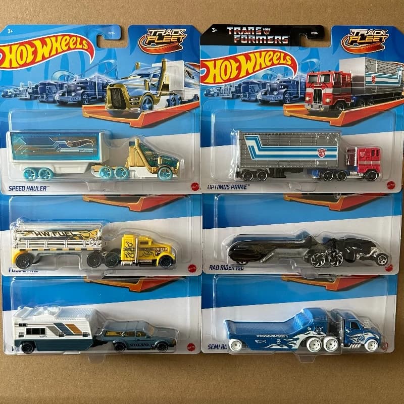 Hot Wheels Transformateurs Transformerstrack flotte nouveau Optimus Prime Ultra Magnus Volvo 240 dérive 1/64 modèle de voiture moulé sous pression jouet cadeau