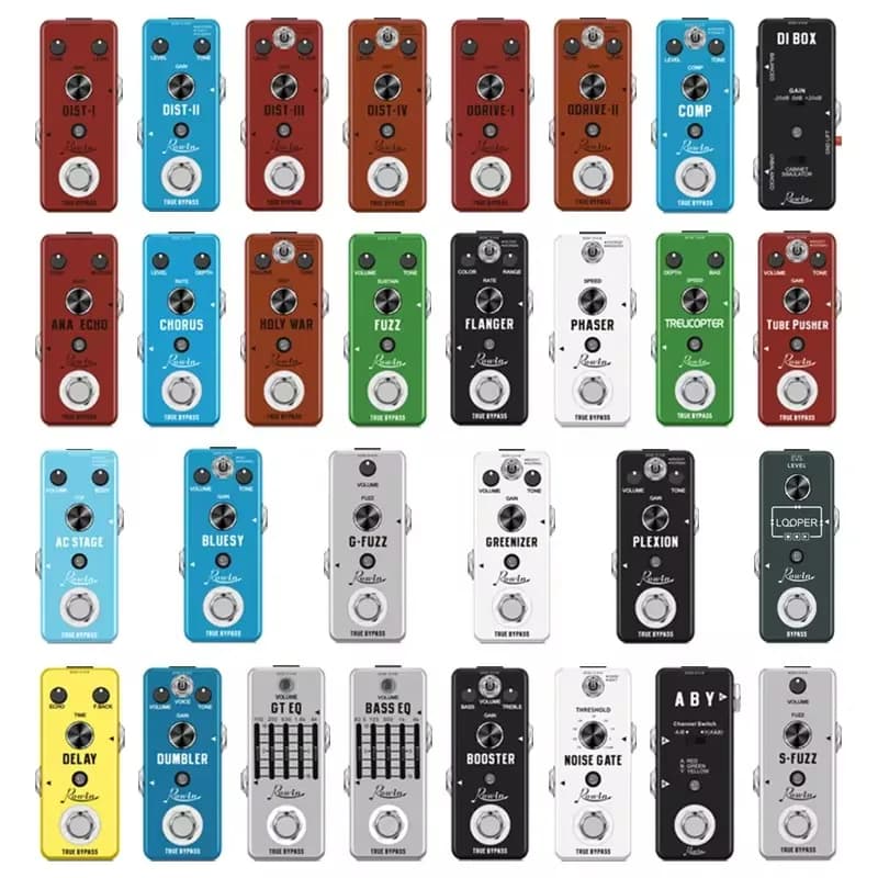 Meilleur Rowin bruit porte pédale guitare retard Chorus Vibrolo Phaser Flanger Booster égaliseur effets Fuzz métal Dist Blues Drive