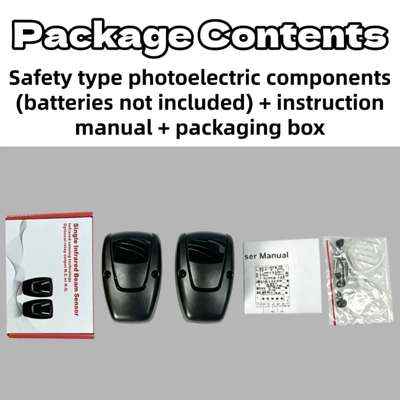 Détecteur infrarouge / Capteur infrarouge / Photocellules de sécurité infrarouges pour portail coulissant / portail battant / porte de garage pour une sécurité accrue des portails automatisés