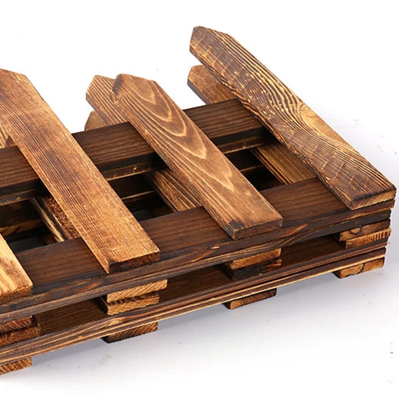 Clôture en bois pour jardin extérieur, séparation décorative