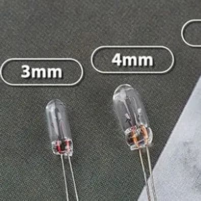 25 pièces 5mm 4mm 3mm clair 12V Mini ampoule de blé riz ampoules bouton de commutation ampoules indicateur ampoule tungstène lampe accessoires