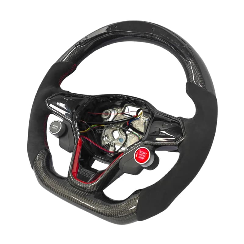 Volant personnalisé pour Volkswagen Golf MK8 MK7 GTI GTD R Polo MK6 Caddy MK5 Jetta GLI Tiguan MK2 Passat B8 ID4