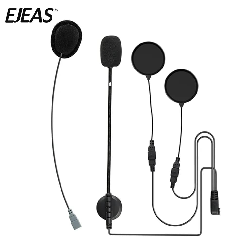 EGuitar-Casque de moto AS Q7, écouteur 2 en 1, mono, sauna, téléphone avec haut-parleur en mousse, microphone