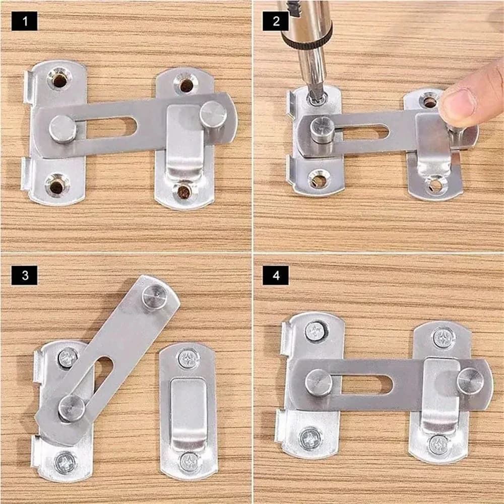 Verrous de porte coulissants en acier inoxydable