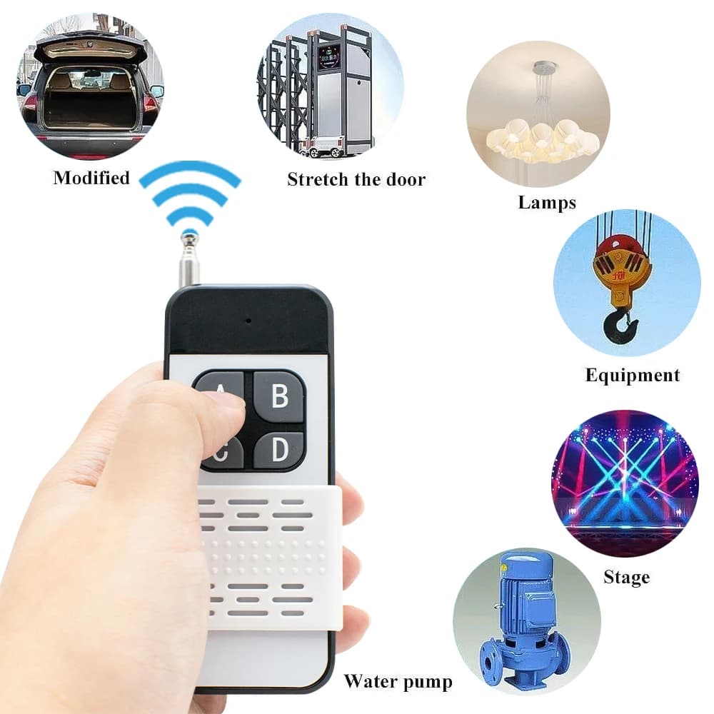 Télécommande EV1527 à code d'apprentissage 433 MHz