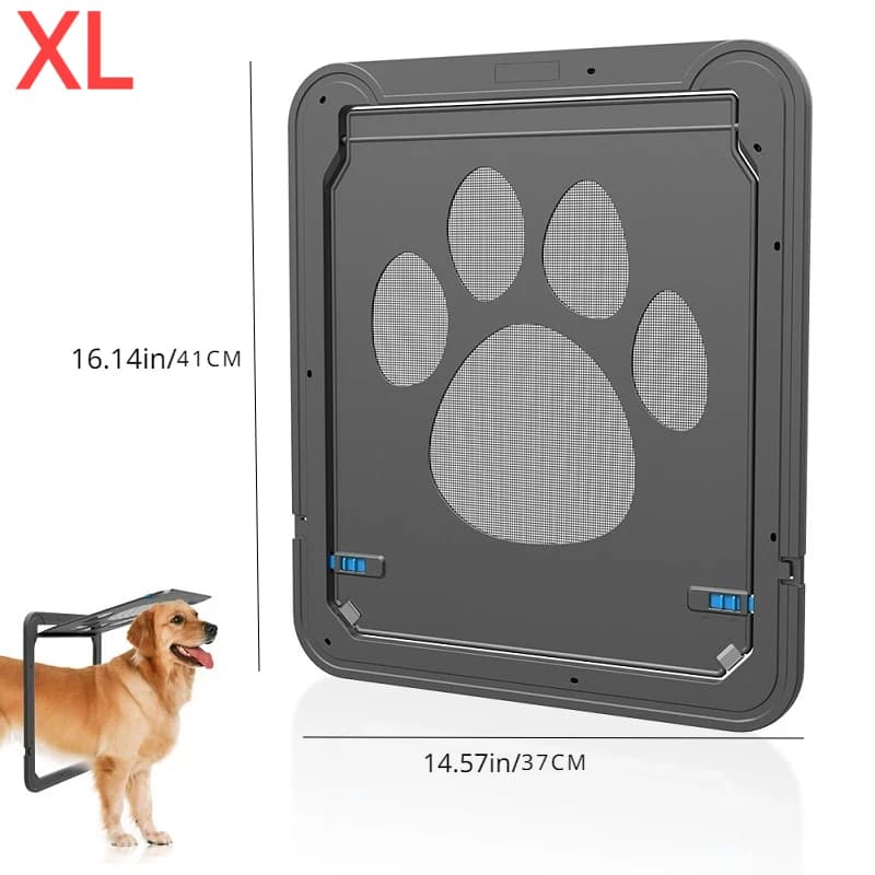 Porte pour animaux de compagnie en plein air chiens chats fenêtre porte maison entrez librement mode joli jardin nouvel écran verrouillable sûr facile à installer porte pour chien