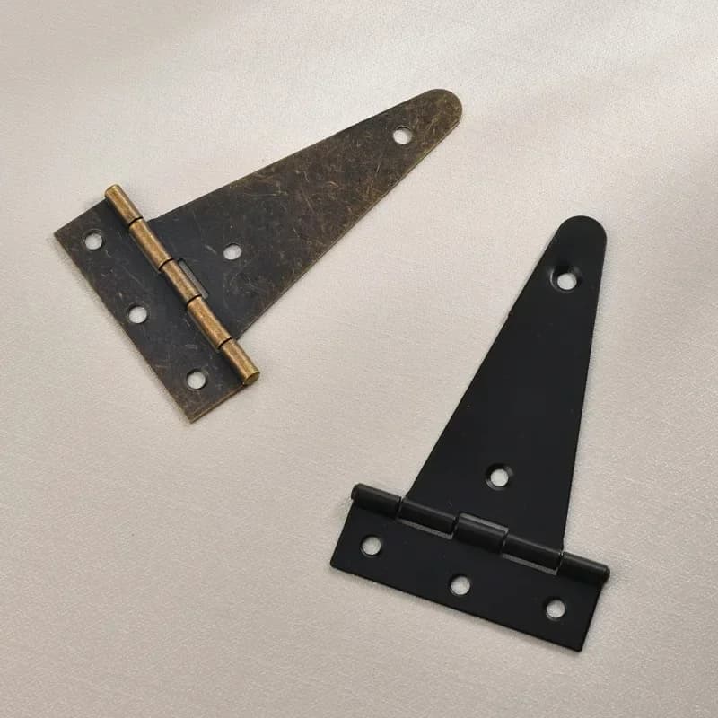 4-10 pièces Charnières plates en T robustes en bronze pour portails de grange
