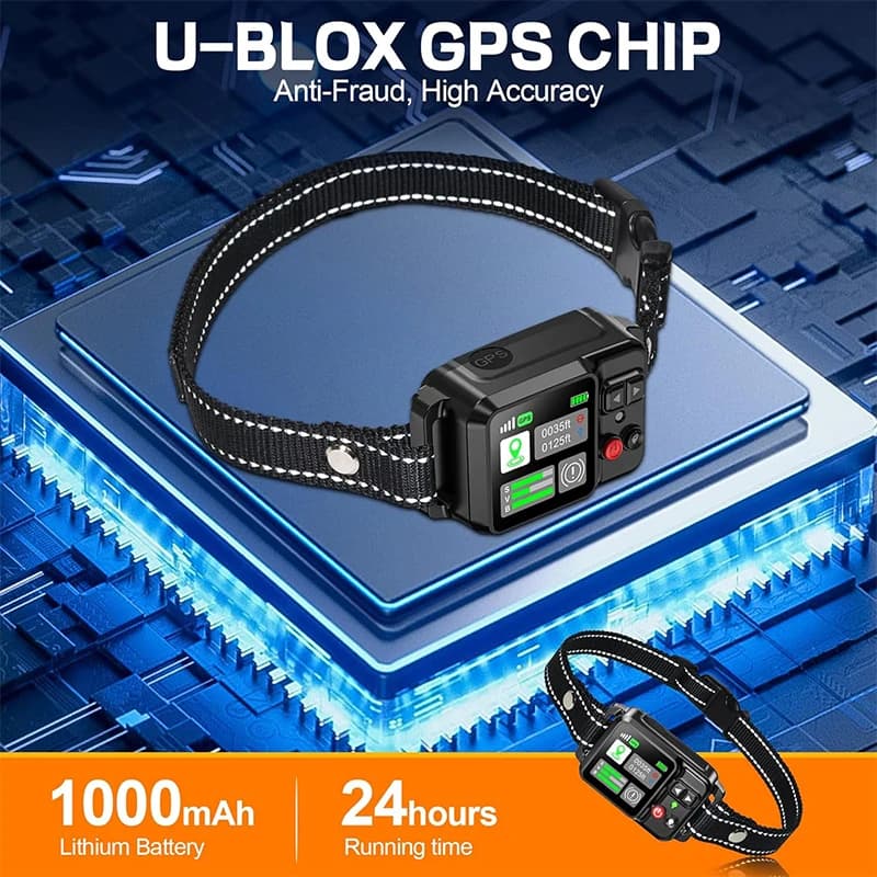 Portée de couverture de clôture sans fil GPS pour chien 49-6561 pieds IP67