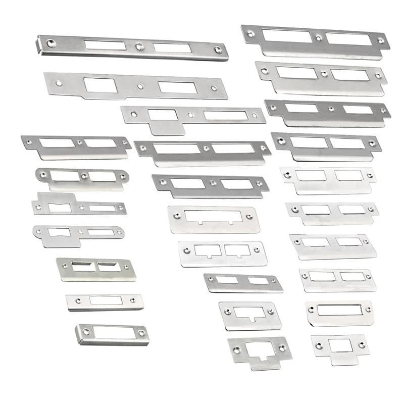Clip de fixation pour plaque de serrure de porte en acier inoxydable pour portail
