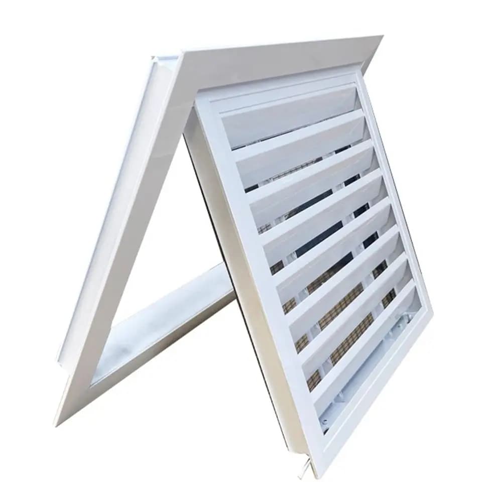 Nouveau Grille de Ventilation en alliage d'aluminium carré blanc gril d'air de retour avec Grille de Ventilation en maille murs extérieurs