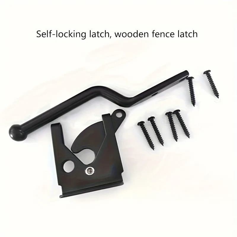 Loquet de porte automatique avec boulon pour clôture de jardin de pâturage