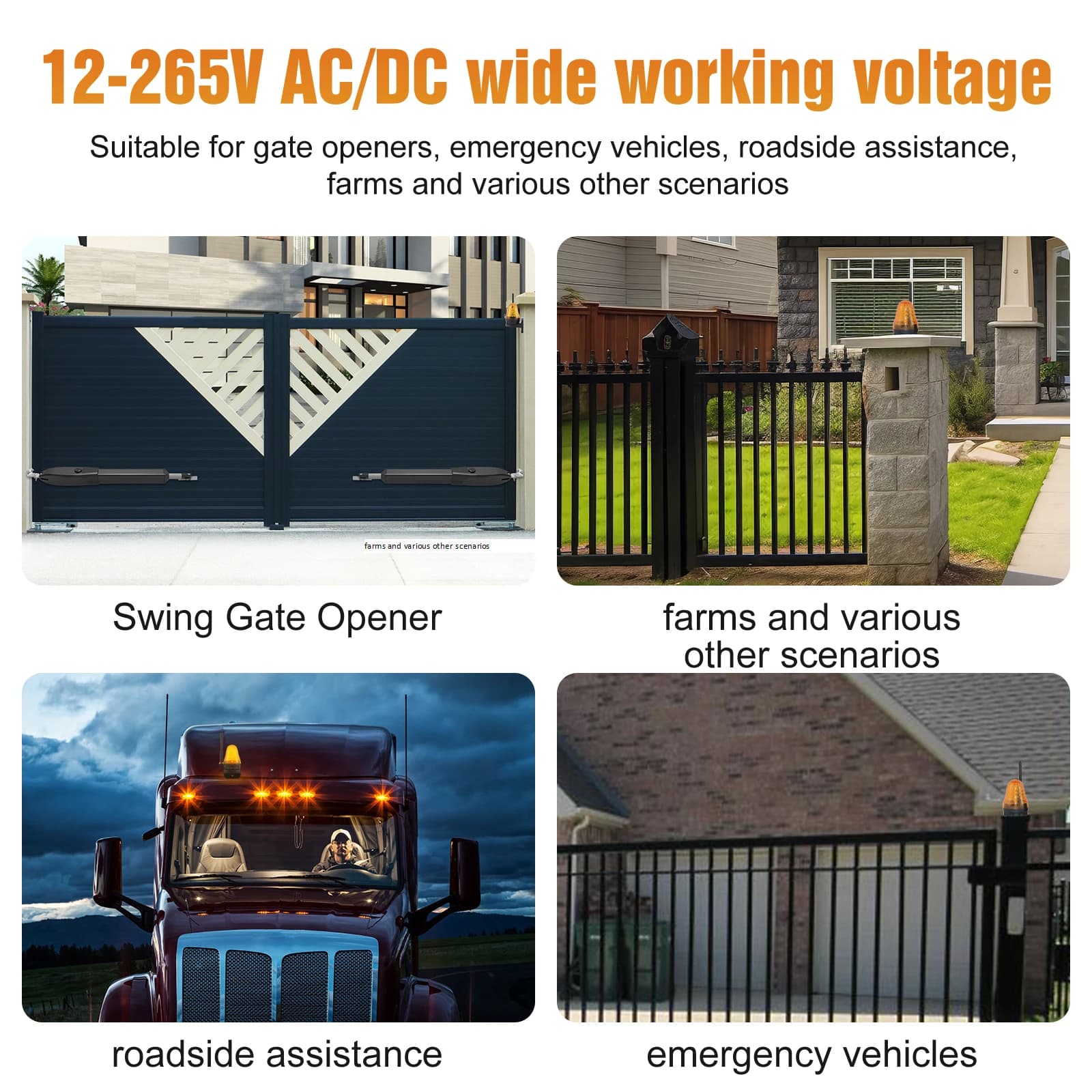 AC/DC LED porte clignotant lampe