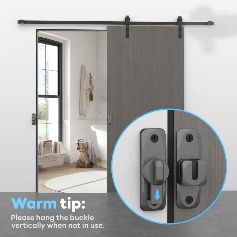 Serrure de porte pivotante à 90/180 degrés