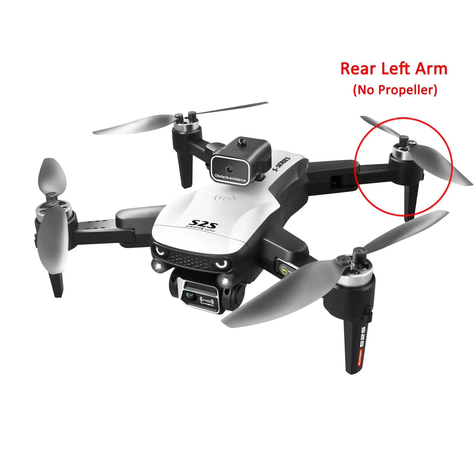 S2S Mini Drone Original Moteur Bras Pièce De Rechange Avant/Arrière Bras Stores/Bras Droit avec Moteur Brushless Pièce De Moteur LS-S2S Accessoire