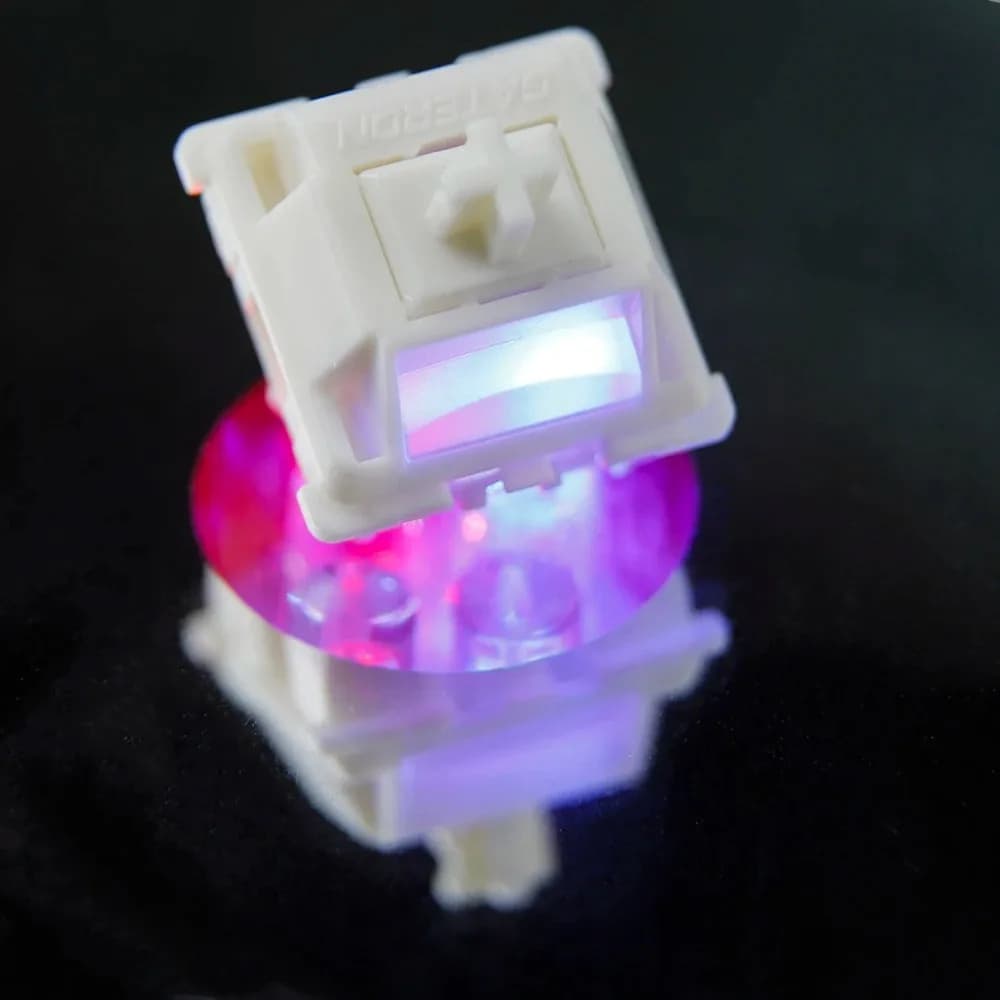 GATERON Smoothie Sea Salt Silver Series, commutateurs à touches POM complets pré-lubrifiés linéaires à 5 broches pour clavier mécanique MX