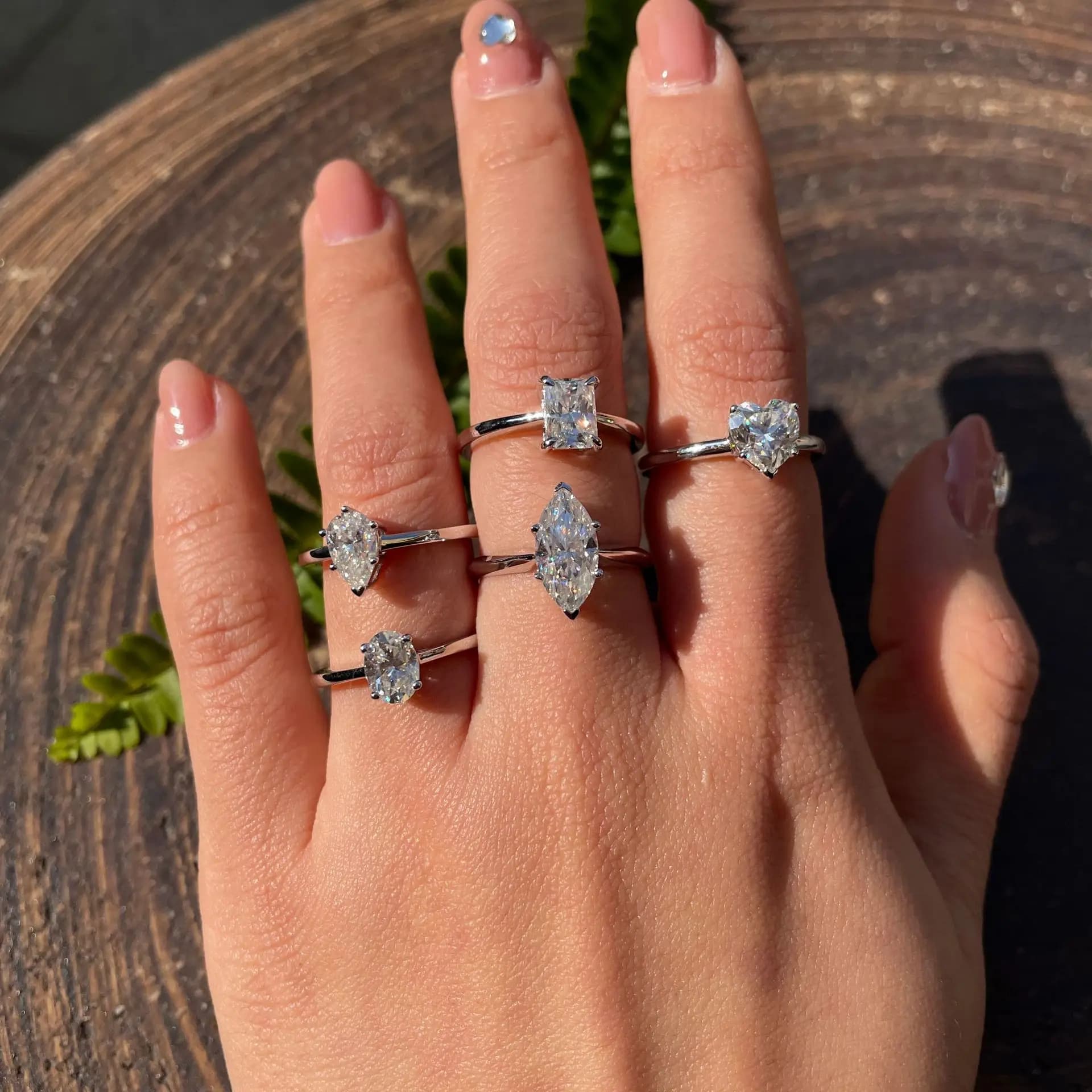 Bagues de luxe en moissanite radiante de 1 à 2 carats pour femme, bijoux en argent sterling 925, bague de mariage en diamant moissanite pour femme