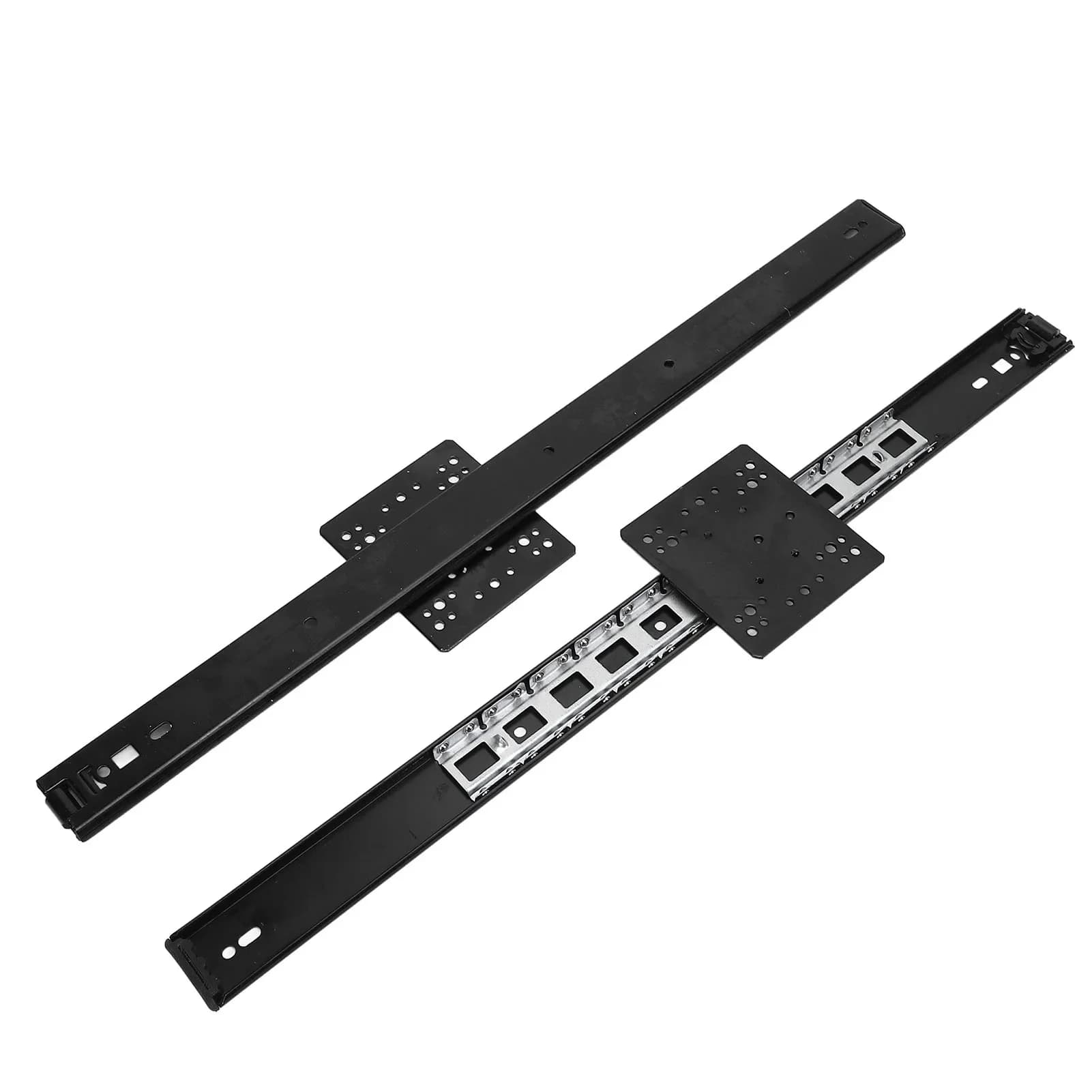 1 paire de rails coulissants dissimulés de 20 pouces, largeur 35 mm, capacité de charge 20 kg, pour porte coulissante de placard ou armoire