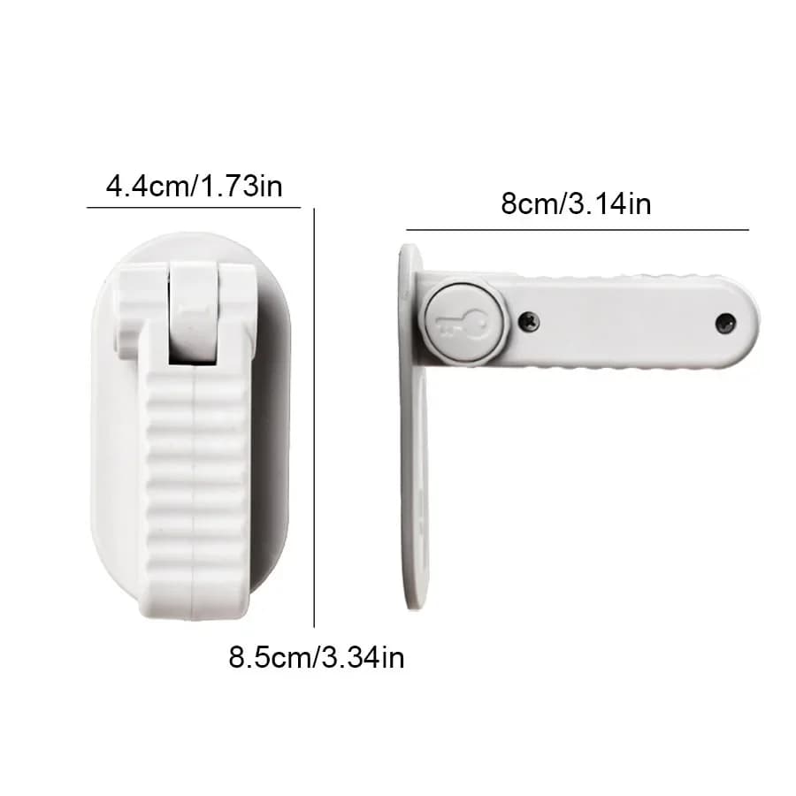 Serrure de tige de porte en plastique
