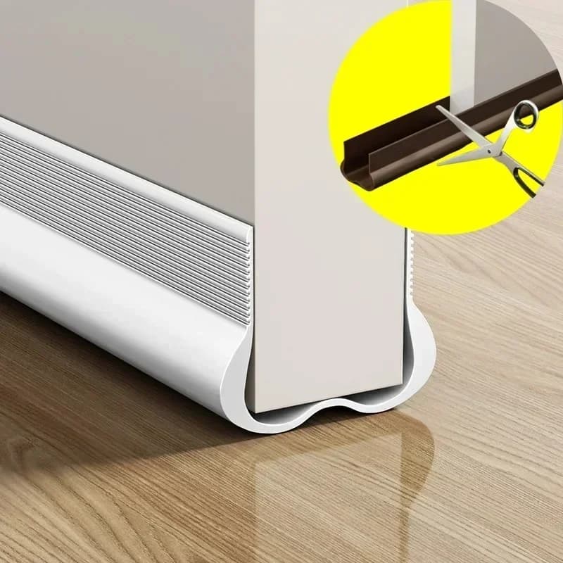 Bande d'étanchéité souple en PVC pour bas de porte