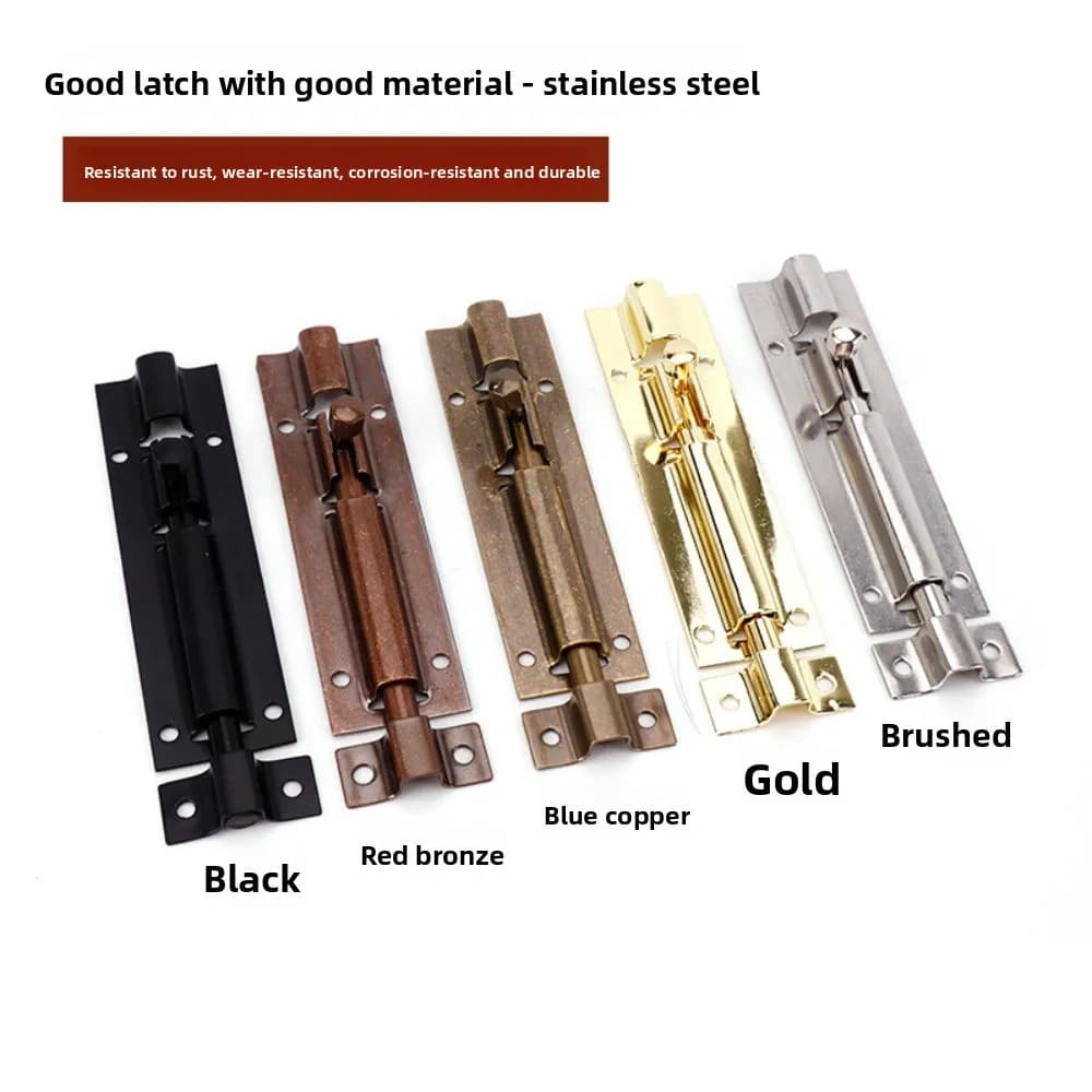 Loquet de serrure de porte en alliage d'aluminium
