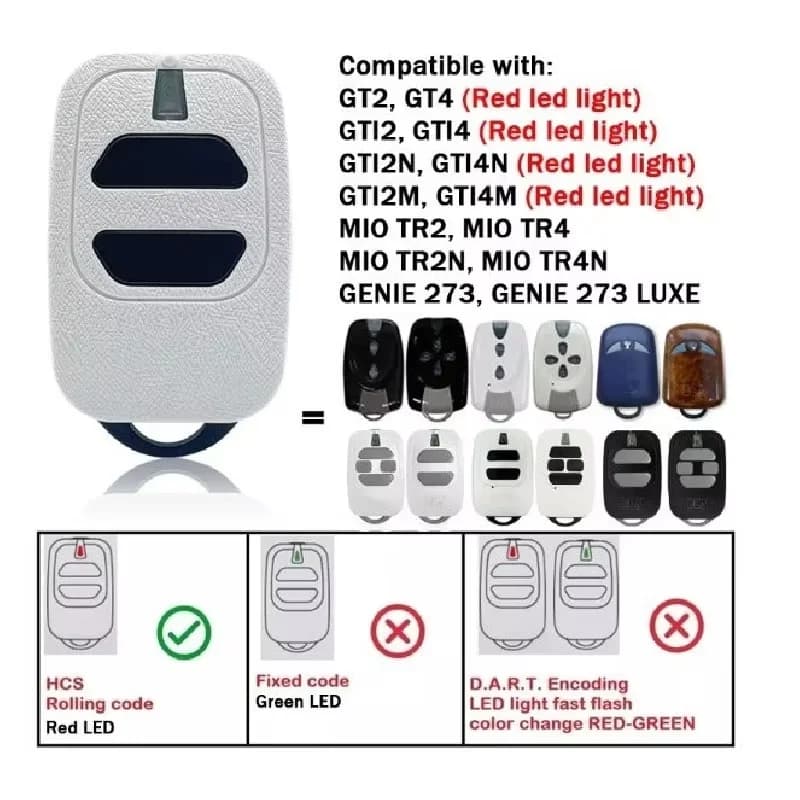 Télécommande Dea Gti2 Gti4 433Mhz
