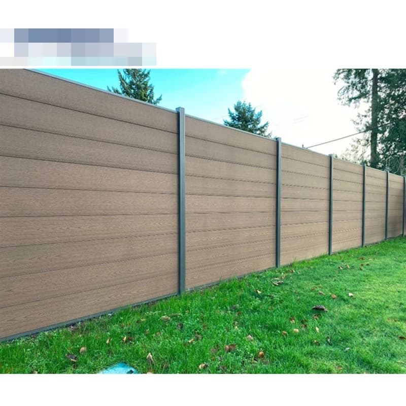 Panneau de clôture en aluminium noir moderne pour jardin familial