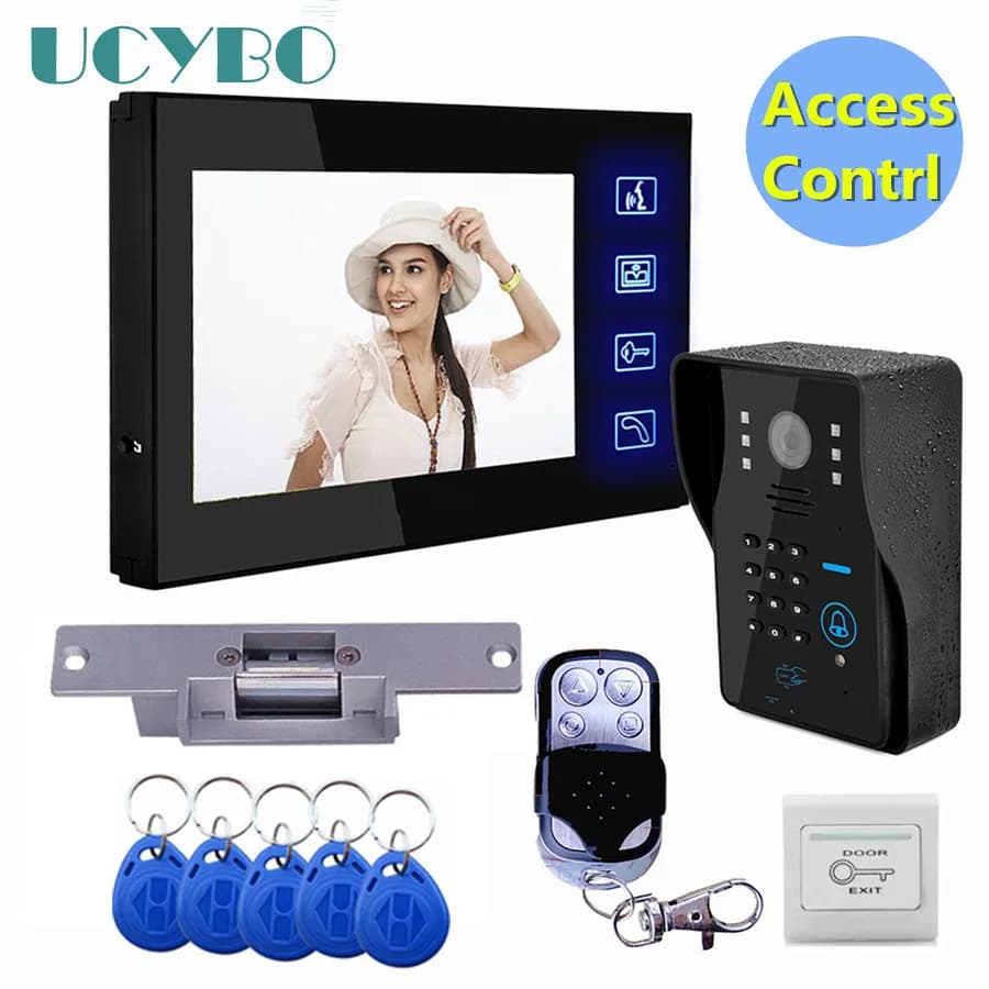 Système d'interphone vidéo avec écran LCD de 7 pouces