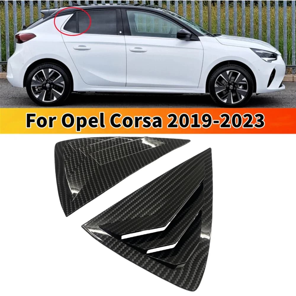 Couvercle de volet de fenêtre arrière de voiture, pour Opel Corsa F 2019 2020 2021 2022 2023 2024 2025, garniture de ventilation latérale extérieure