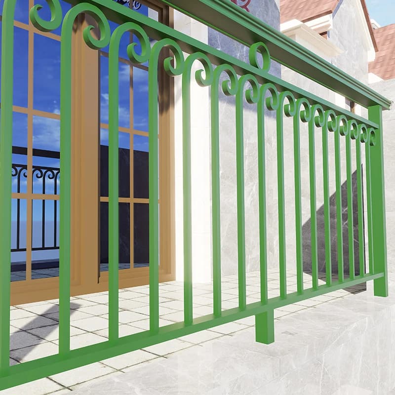 Professionnel personnalisé en alliage d'aluminium balcon garde-corps villa cour jardin clôture terrasse